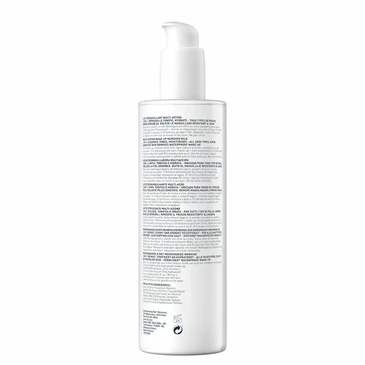 Lait demaquillant visage roc 3 en 1 400 ml_2417. DIAYTAR COTE D'IVOIRE - Où Chaque Produit a son Histoire. Découvrez notre gamme de produits, chacun portant en lui le récit de l'artisanat et de la passion, pour vous offrir une expérience de shopping authentique.