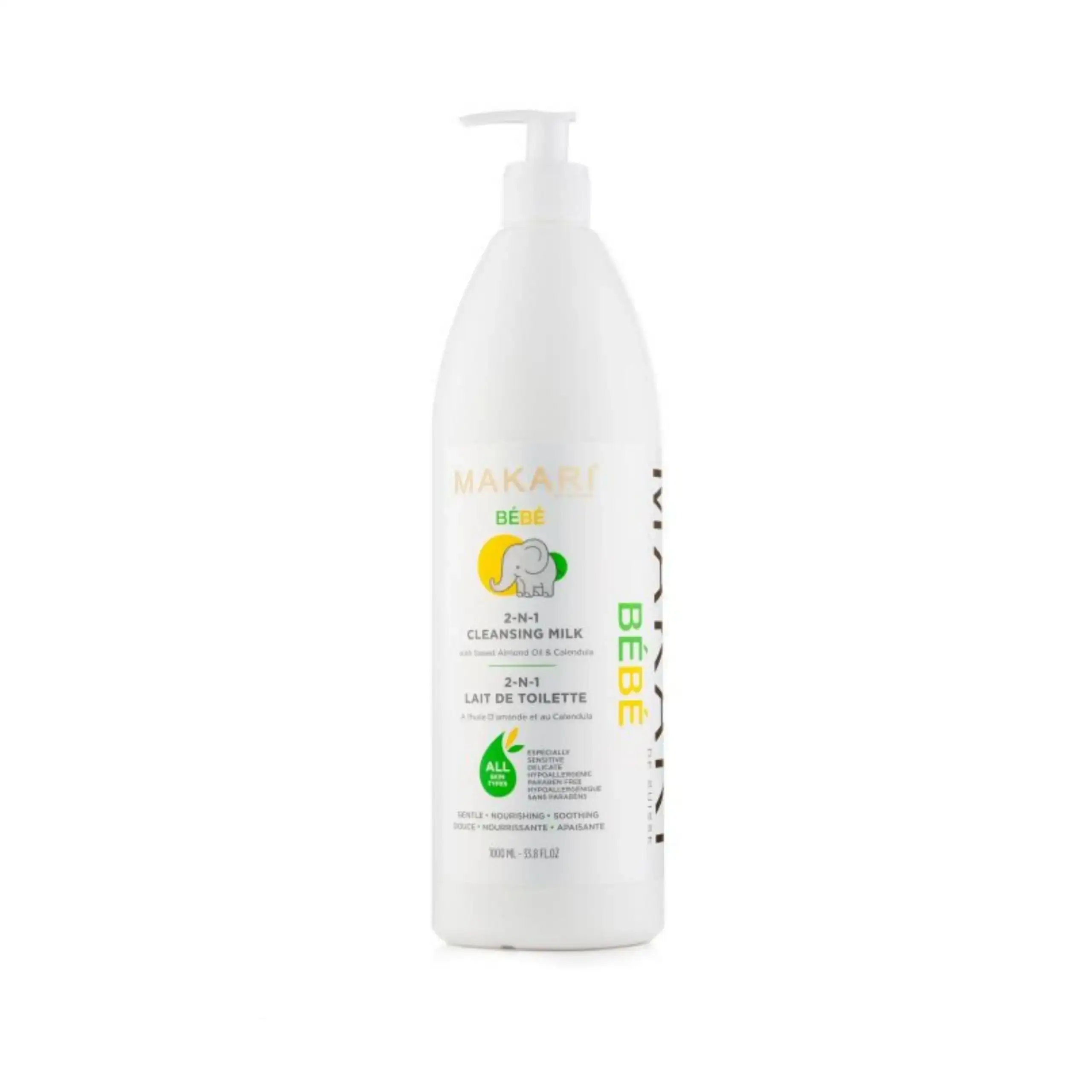 Makari 2 en 1 lait de toilette 1l_5610. DIAYTAR COTE D'IVOIRE - Là où Chaque Produit a son Histoire. Découvrez notre gamme de produits, chacun portant en lui le récit de l'artisanat et de la passion, pour vous offrir une expérience de shopping authentique.
