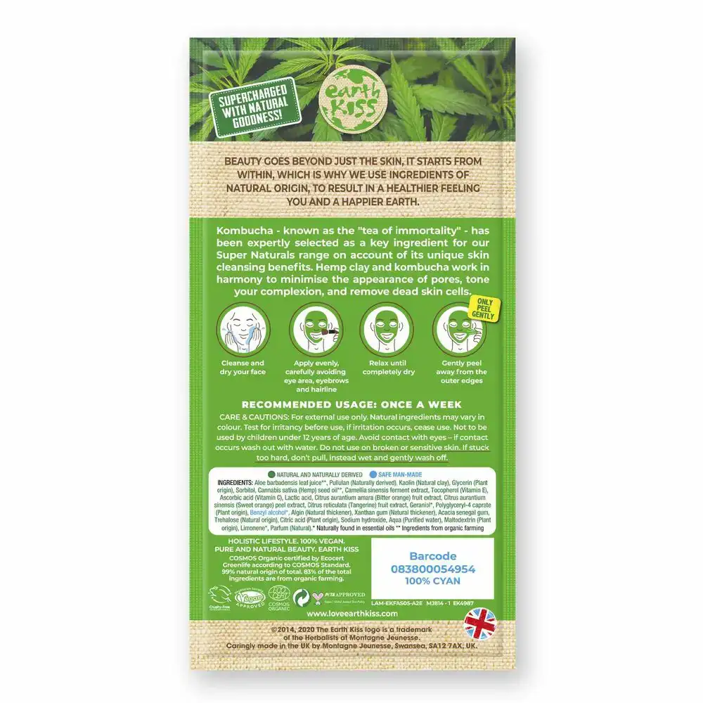 Masque visage peel off earth kiss super naturals raffermissant chanvre 10 ml_6468. Découvrez DIAYTAR COTE D'IVOIRE - Là où le Choix Rencontre la Qualité. Parcourez notre gamme diversifiée et choisissez parmi des produits conçus pour exceller dans tous les aspects de votre vie.