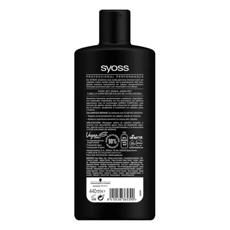Shampooing reparateur salonplex repair syoss 440 ml_8778. Bienvenue chez DIAYTAR COTE D'IVOIRE - Votre Porte d'Accès à la Diversité. Découvrez notre boutique en ligne et choisissez parmi une pléthore d'articles qui célèbrent la richesse culturelle du Côte d'Ivoire et au-delà.