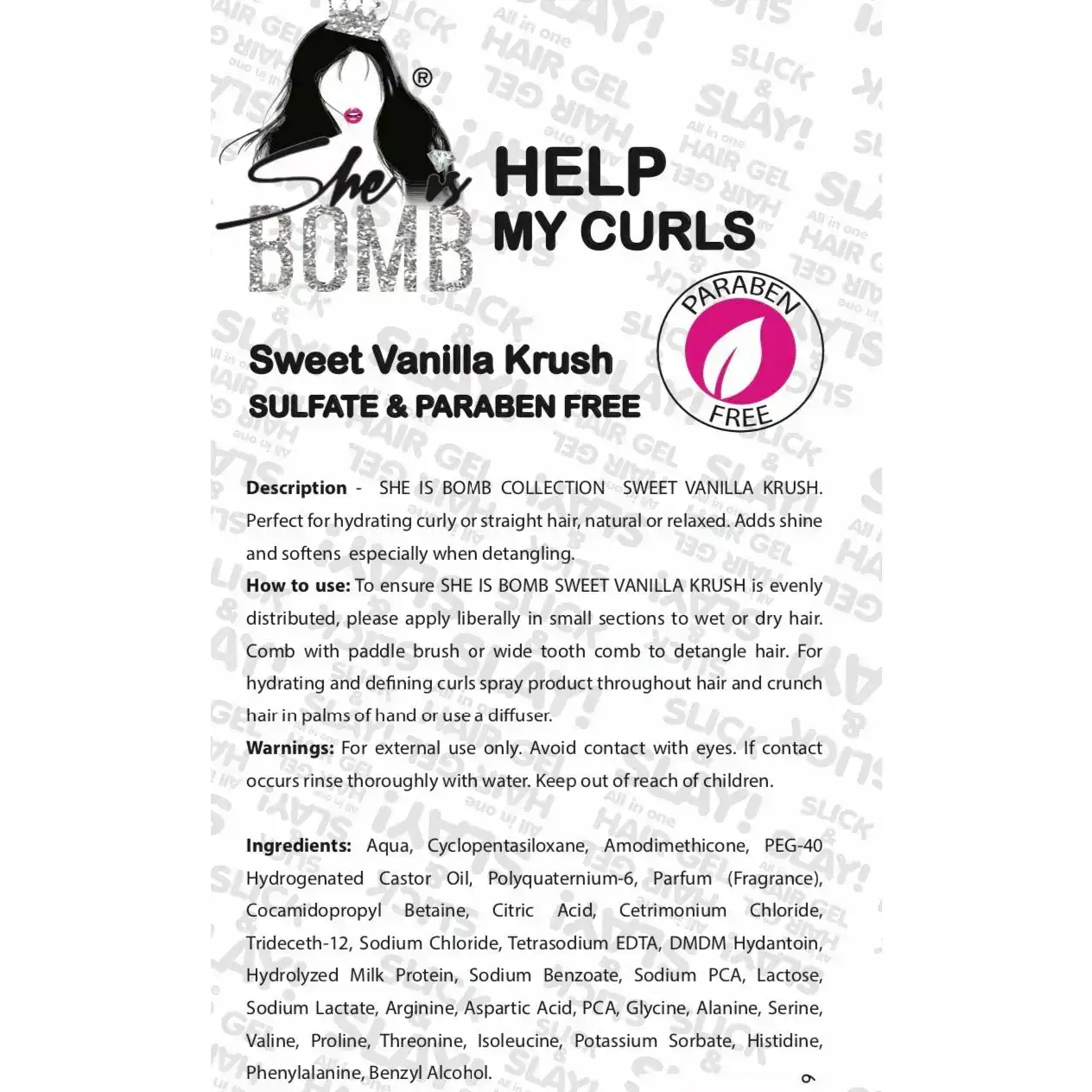 She is bomb sweet vanilla krush help my curls leave in conditioner 795 oz_5942. Bienvenue chez DIAYTAR COTE D'IVOIRE - Où Chaque Objet a son Histoire. Découvrez notre sélection méticuleuse et choisissez des articles qui racontent l'âme du Côte d'Ivoire.