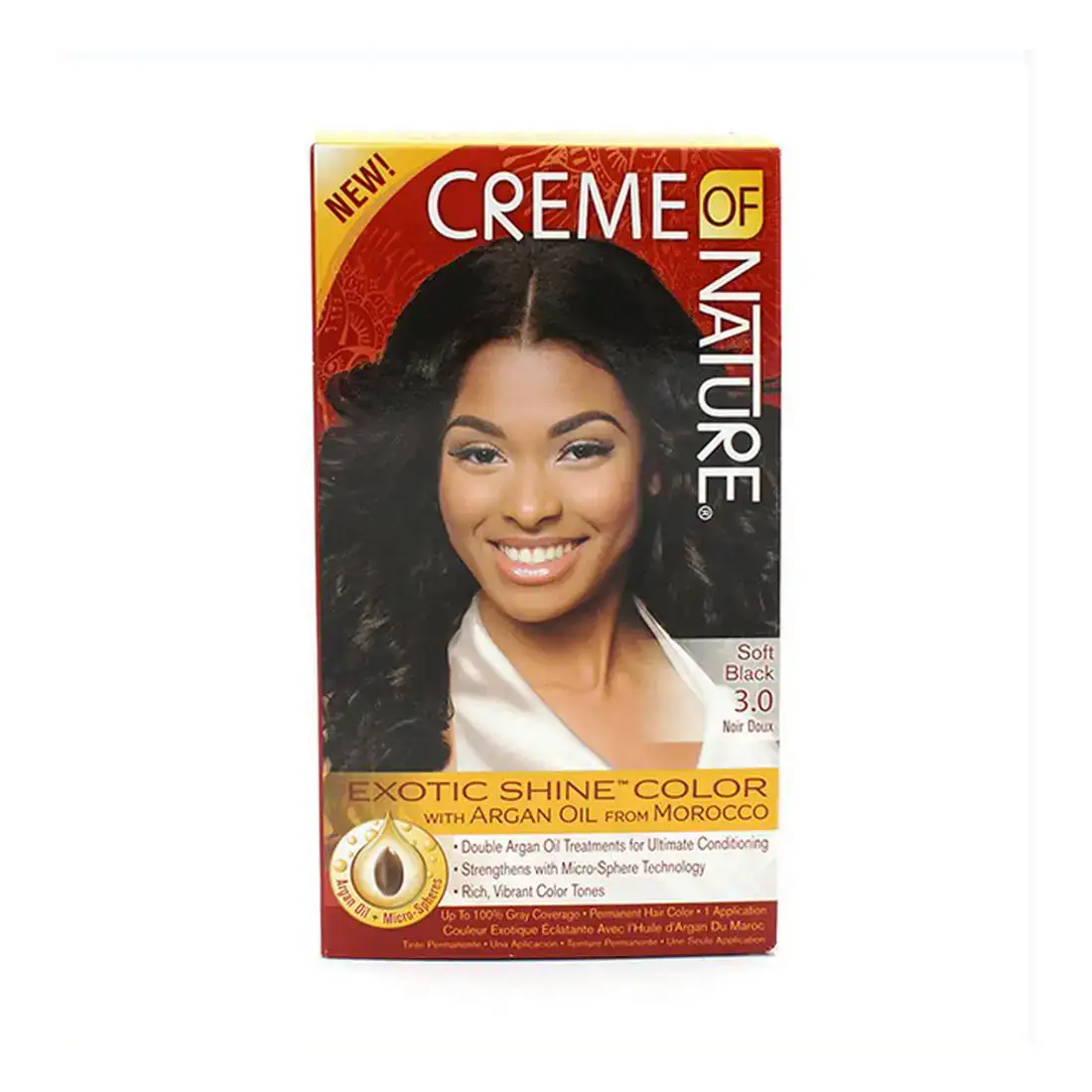 Teinture permanente argan color creme of nature soft black 3 0_4523. DIAYTAR COTE D'IVOIRE - L'Art de Choisir, l'Art de S'émerveiller. Explorez notre boutique en ligne et choisissez des articles qui éveillent votre sens de l'émerveillement.