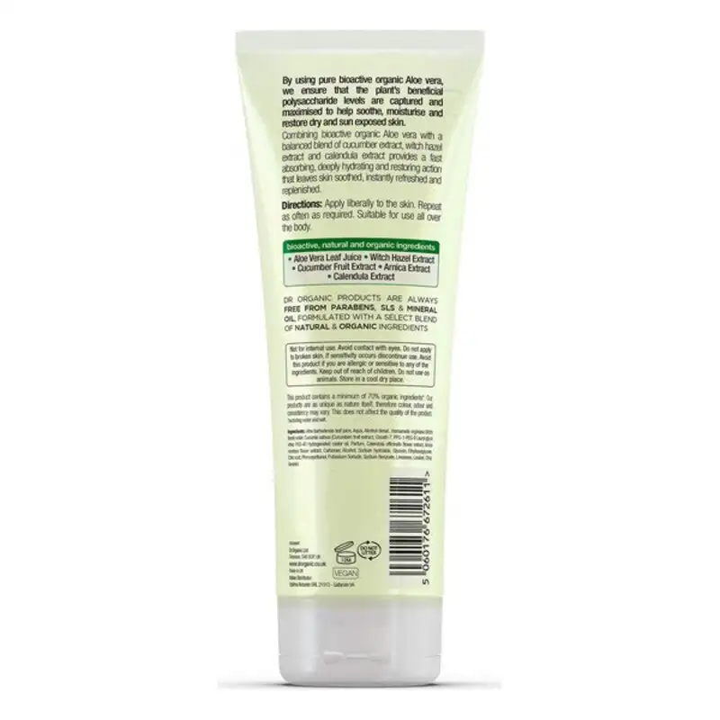 Gel pour le bain hydratant a laloe vera dr organic 200 ml_8592. DIAYTAR COTE D'IVOIRE - Là où la Diversité Rencontre la Qualité. Parcourez notre gamme complète et trouvez des produits qui incarnent la richesse et l'unicité du Côte d'Ivoire.