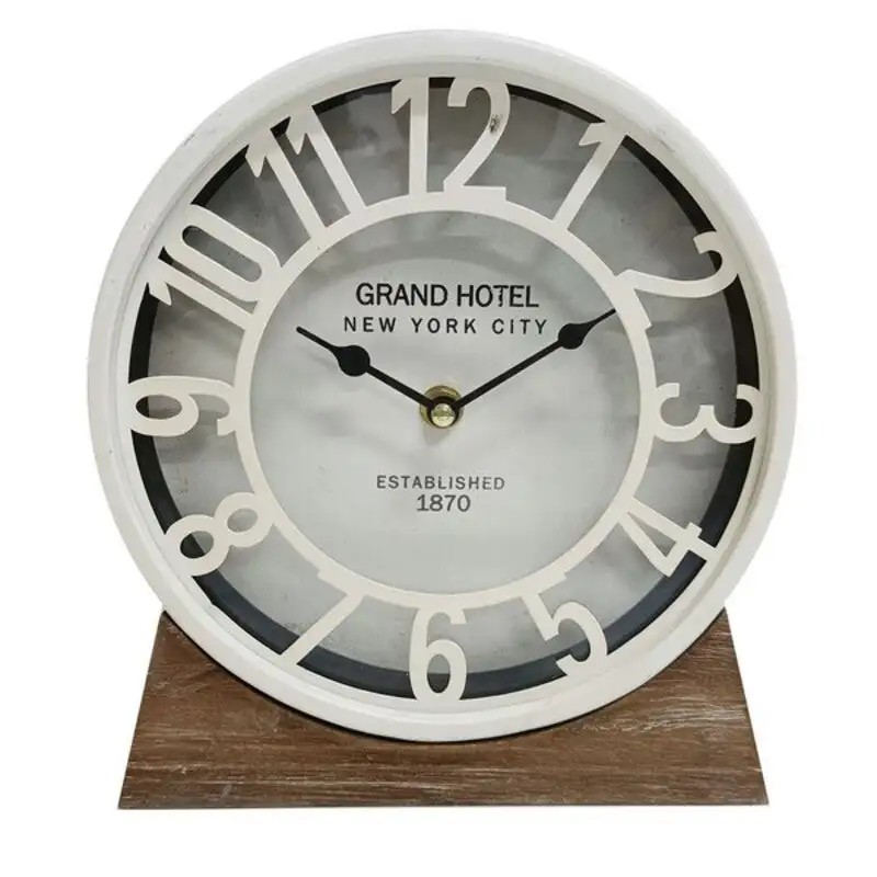 Horloge de table versa bois mdf blanc 20 x 20 x 6 cm o 20 cm_5655. Bienvenue sur DIAYTAR COTE D'IVOIRE - Où Chaque Produit a son Charme. Explorez notre sélection minutieuse et trouvez des articles qui vous séduisent et vous inspirent.