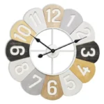 Horloge murale versa nicosia metal bois mdf 45 x 60 x 60 cm_3428. DIAYTAR COTE D'IVOIRE - Là où Vos Rêves Prendent Forme. Plongez dans notre catalogue diversifié et trouvez des produits qui enrichiront votre quotidien, du pratique à l'exceptionnel.