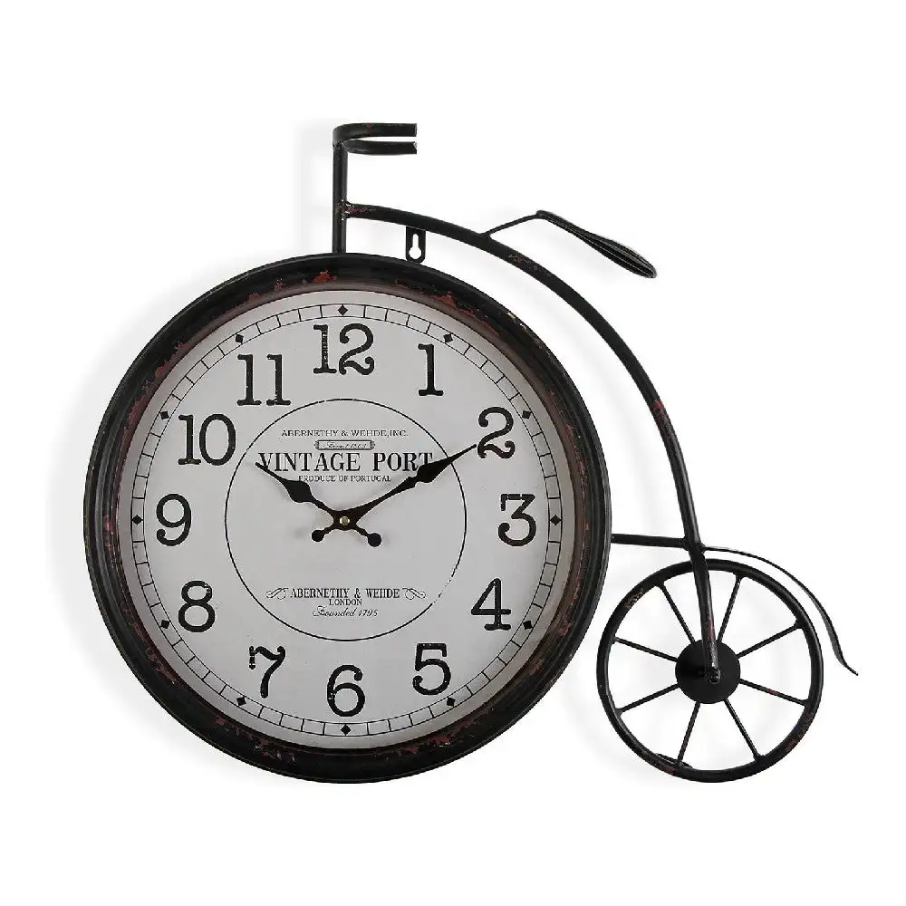 Horloge murale versa velo metal 6 x 60 x 50 cm_4278. DIAYTAR COTE D'IVOIRE - L'Art de Choisir, l'Art de S'émerveiller. Explorez notre boutique en ligne et choisissez des articles qui éveillent votre sens de l'émerveillement.