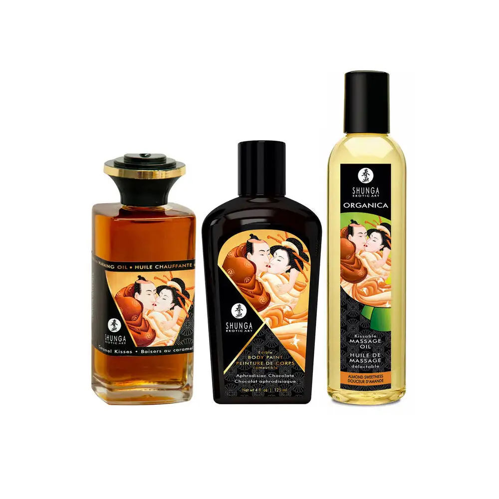 Kit massage tranquillite shunga 3 pcs_9441. DIAYTAR COTE D'IVOIRE - Votre Plateforme Shopping de Confiance. Naviguez à travers nos rayons et choisissez des produits fiables qui répondent à vos besoins quotidiens.