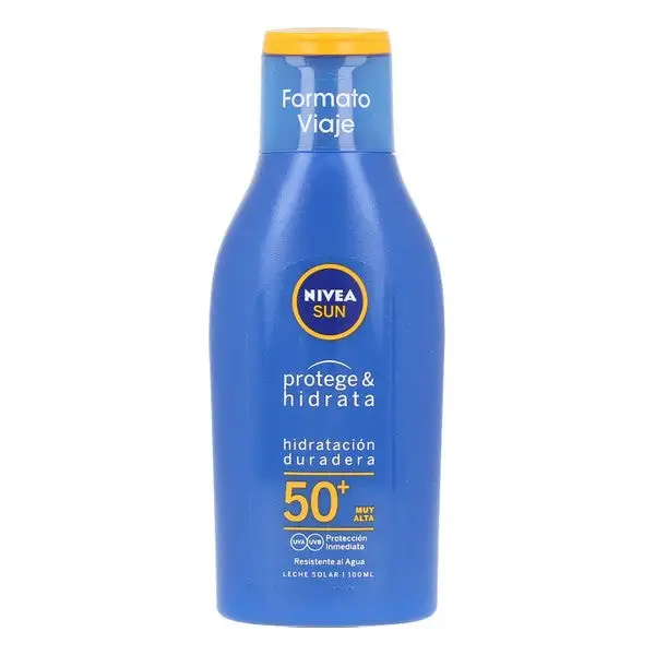 Lait solaire sun protege et hidrata nivea 50 100 ml_9434. DIAYTAR COTE D'IVOIRE - Votre Marché Virtuel au Côte d'Ivoire. Parcourez notre boutique en ligne pour trouver des trésors cachés, des articles indispensables du quotidien aux joyaux artistiques.