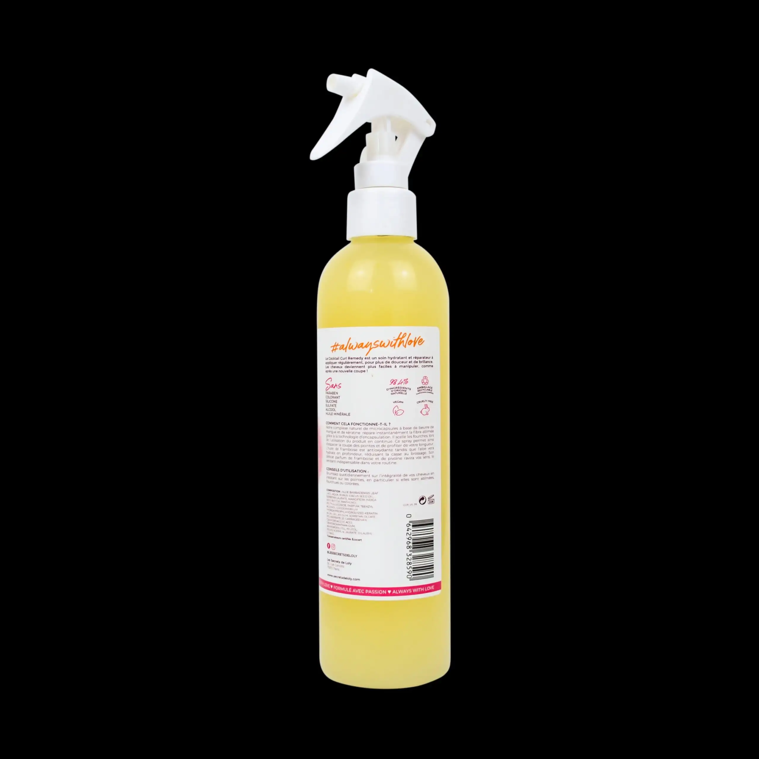 Les secrets de loly cocktail curl remedy spray hydratant 310 ml_9265. DIAYTAR COTE D'IVOIRE - Où Choisir est un Acte d'Amour pour le Côte d'Ivoire. Explorez notre boutique en ligne et choisissez des articles qui célèbrent la culture et l'artisanat du pays.
