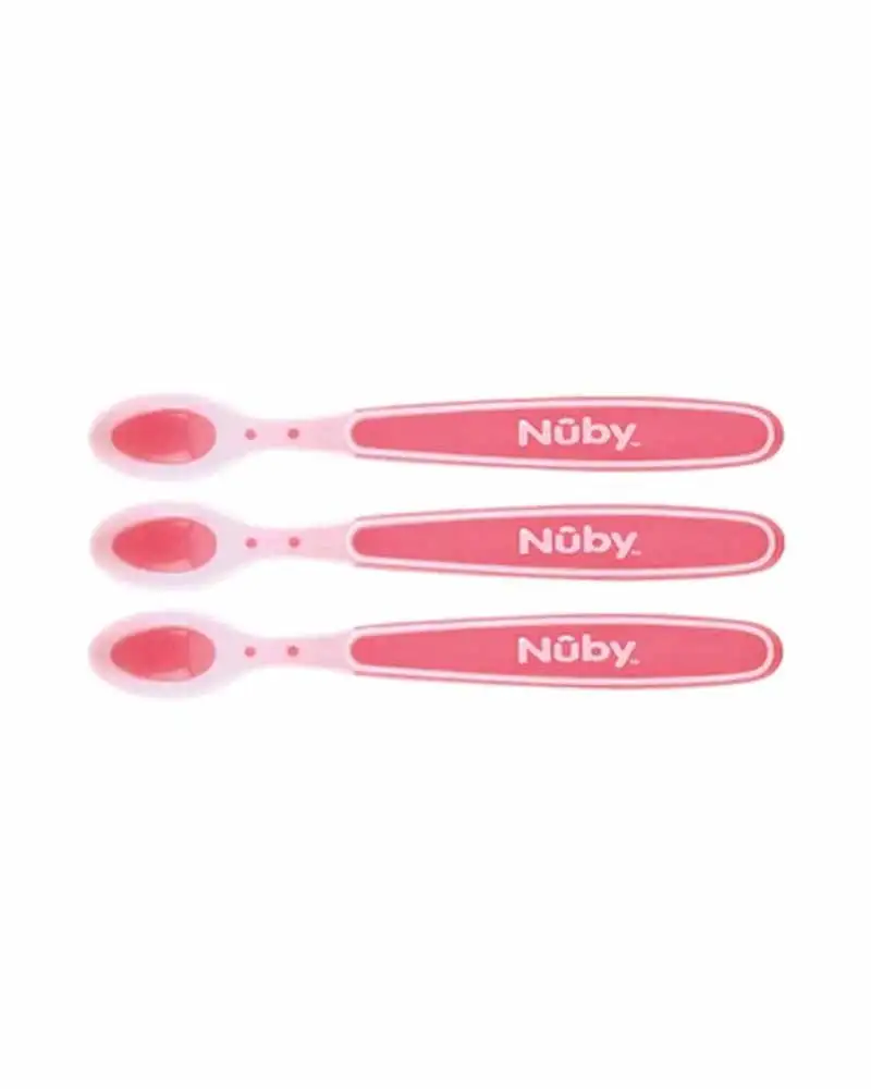 Lot de 3 cuilleres nuby thermosensibles brevetees a bord doux 3m rose_5580. Entrez dans DIAYTAR COTE D'IVOIRE - Où Chaque Détail Compte. Explorez notre boutique en ligne pour trouver des produits de haute qualité, soigneusement choisis pour répondre à vos besoins et vos désirs.