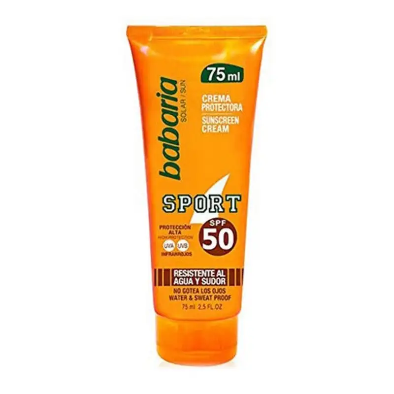 Lotion sportive solar sport waterproof babaria spf 50 75 ml_1026. Bienvenue sur DIAYTAR COTE D'IVOIRE - Où Chaque Produit a son Histoire. Découvrez notre sélection unique et choisissez des articles qui racontent la richesse culturelle et artistique du Côte d'Ivoire.