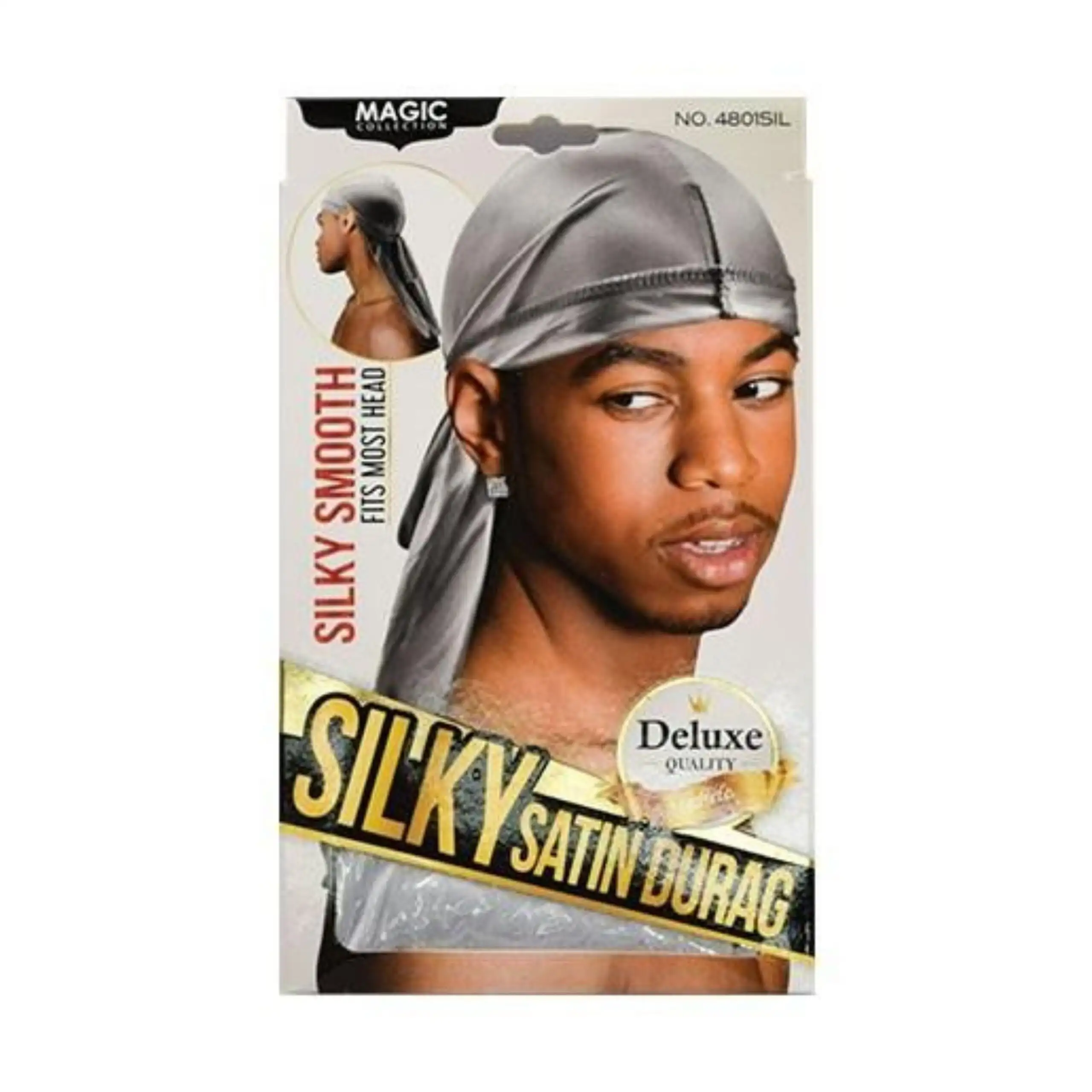Magic collection silky satin durag 4801 silver_8814. DIAYTAR COTE D'IVOIRE - Votre Destination Shopping pour Tous. Parcourez notre boutique en ligne et découvrez une variété de produits pour satisfaire tous vos besoins et désirs.