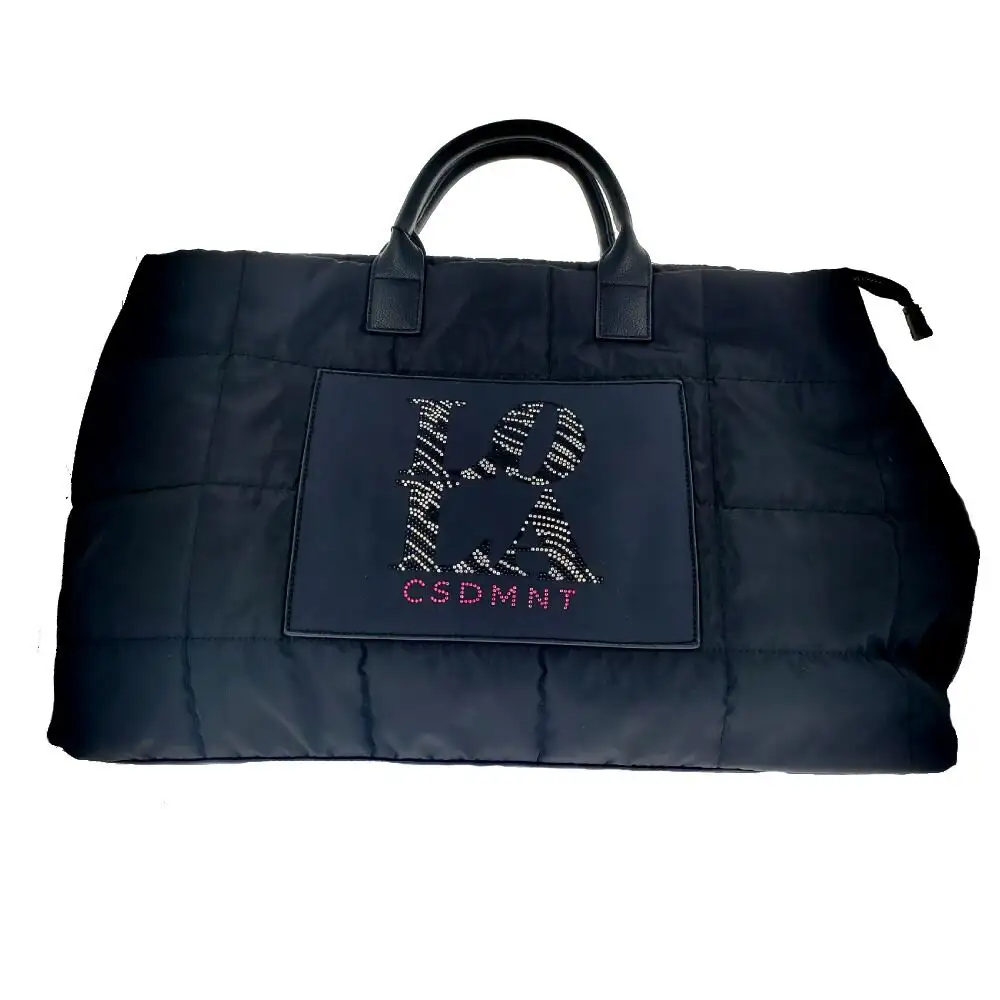 Sac a main femme lola casademunt nylon noir_1863. DIAYTAR COTE D'IVOIRE - Où la Qualité et la Diversité Fusionnent. Explorez notre boutique en ligne pour découvrir une gamme variée de produits qui incarnent l'excellence et l'authenticité.