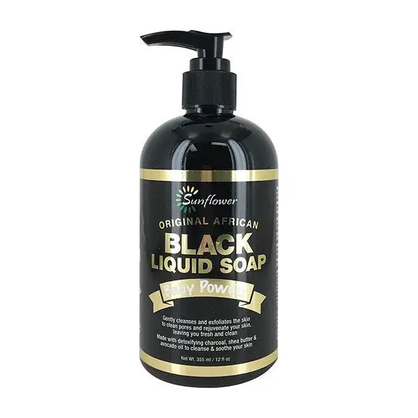 Savon liquide noir tournesol poudre pour bebe 12oz_9383. DIAYTAR COTE D'IVOIRE - Un Monde de Possibilités à Portée de Clic. Parcourez notre site web pour découvrir des sélections infinies, de l'épicerie aux bijoux, et vivez une expérience d'achat sans pareil.