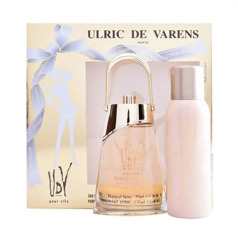 Set de parfum femme gold issime ulric de varens 2 pcs 2 pcs_9295. Plongez dans l'Expérience DIAYTAR COTE D'IVOIRE - Où Chaque Produit a une Histoire. Explorez notre boutique en ligne pour trouver des articles qui incarnent la passion et la créativité du Côte d'Ivoire.