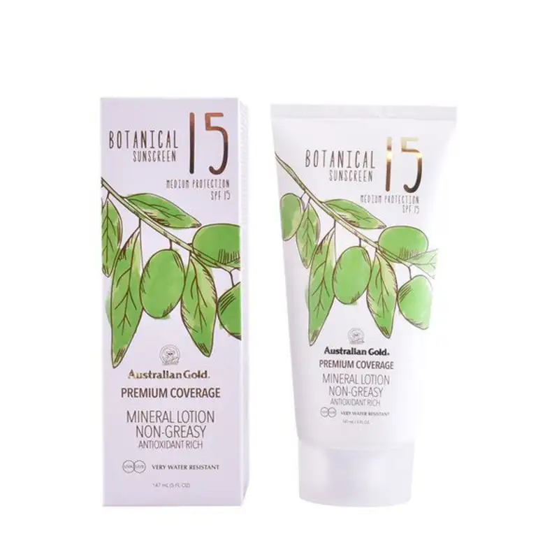 Sun screen lotion botanical australian gold spf 15 147 ml_7344. DIAYTAR COTE D'IVOIRE - Votre Passage vers l'Exceptionnel. Explorez notre boutique en ligne, où chaque produit est choisi avec soin pour offrir une expérience de shopping inoubliable.