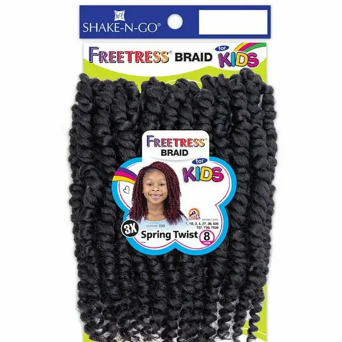 Tresses synthetiques pour enfants freetress 3x spring twist 8_3704. DIAYTAR COTE D'IVOIRE - Là où le Shopping devient une Fête des Sens. Plongez dans notre univers et choisissez des produits qui éveillent votre goût pour l'esthétique et l'authenticité.