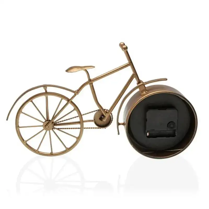 Horloge de table bicicle versa metal dore 6 x 20 x 33 cm 6 x 20 x 33 cm_9243. DIAYTAR COTE D'IVOIRE - Votre Portail vers l'Extraordinaire. Parcourez nos collections et découvrez des produits qui vous emmènent au-delà de l'ordinaire, créant une expérience de shopping mémorable.