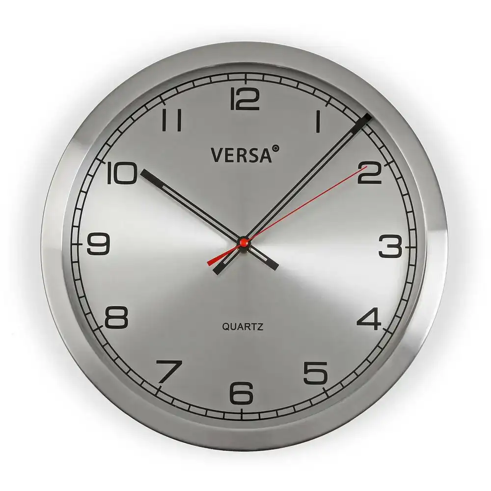 Horloge murale versa aluminium 41 x 35 x 35 cm_4721. Bienvenue sur DIAYTAR COTE D'IVOIRE - Où l'Authenticité Rencontre le Confort. Plongez dans notre univers de produits qui allient tradition et commodité pour répondre à vos besoins.