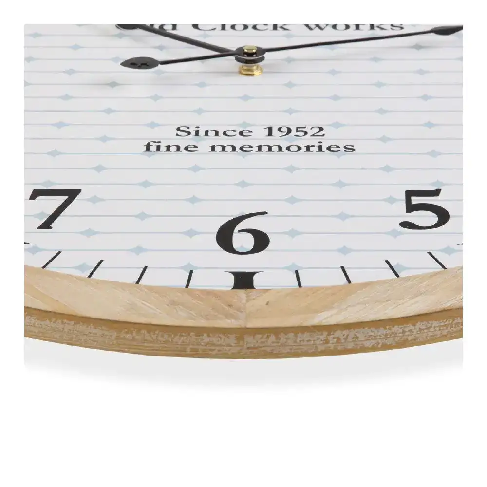 Horloge murale versa vintage metal corde bois mdf 53 x 5 x 53 cm_6635. DIAYTAR COTE D'IVOIRE - Votre Portail Vers l'Exclusivité. Explorez notre boutique en ligne pour découvrir des produits uniques et raffinés, conçus pour ceux qui recherchent l'excellence.