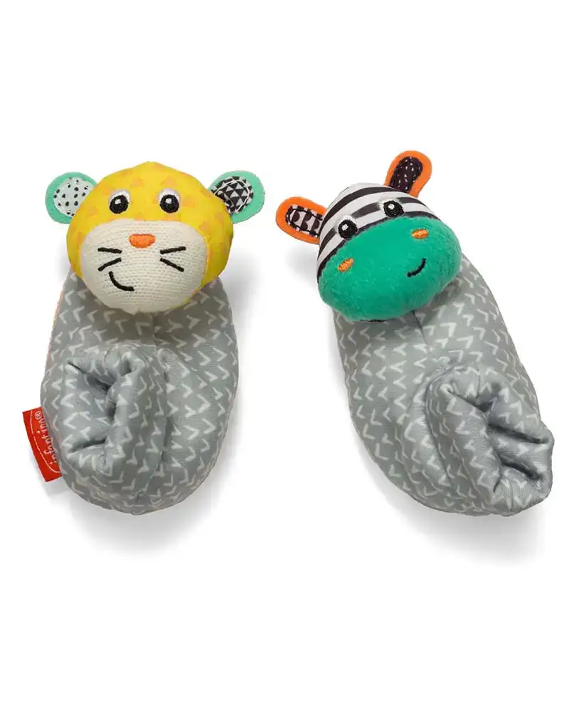 Infantino hochets de pied zebre tigre_7262. DIAYTAR COTE D'IVOIRE - Où Choisir est un Plaisir. Explorez notre boutique en ligne et choisissez parmi des produits de qualité qui satisferont vos besoins et vos goûts.