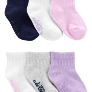 Lot de 6 chaussettes crew multi 1_8652. DIAYTAR COTE D'IVOIRE - Où Chaque Achat Raconte une Histoire. Parcourez notre boutique en ligne pour trouver des articles qui évoquent le savoir-faire et la tradition du Côte d'Ivoire.