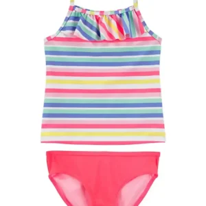Maillot de bain 2 pieces rayures_9957. DIAYTAR COTE D'IVOIRE - Là où le Shopping devient une Fête des Sens. Plongez dans notre univers et choisissez des produits qui éveillent votre goût pour l'esthétique et l'authenticité.