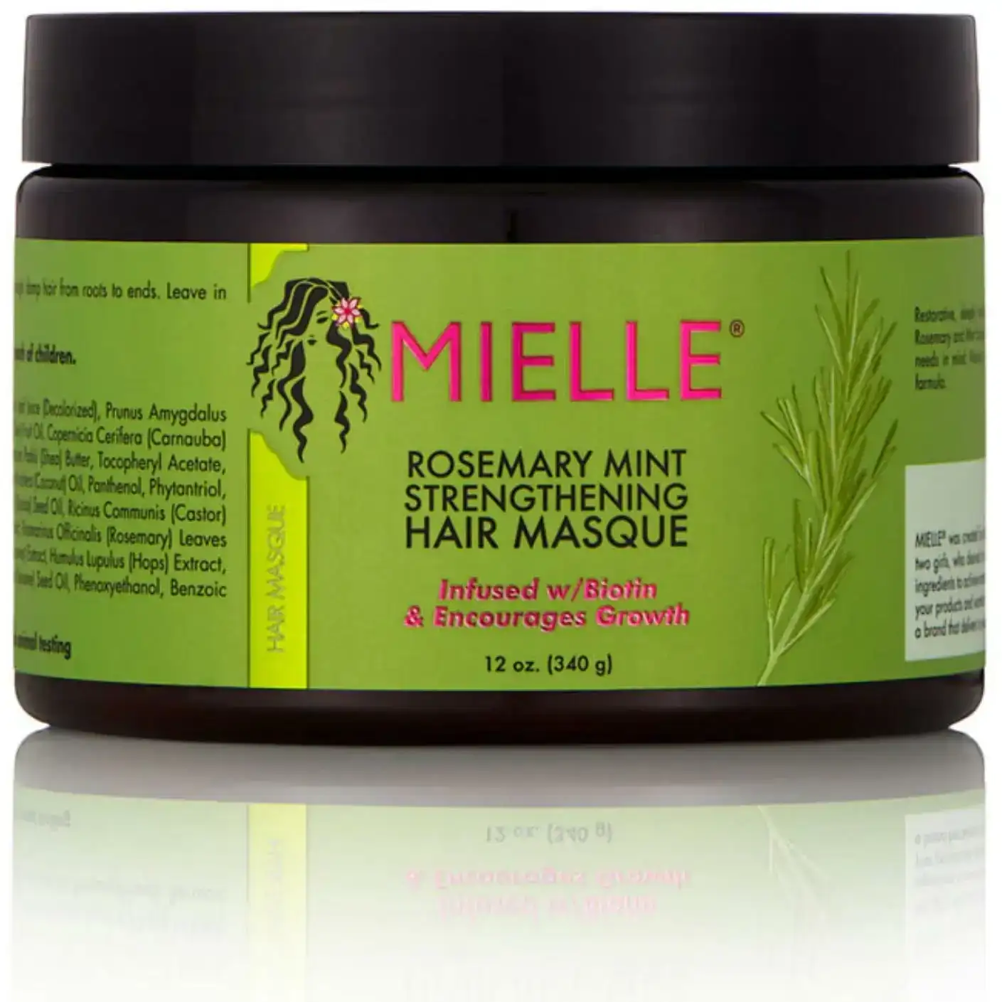 Mielle organics masque capillaire fortifiant a la menthe et au romarin 12 oz_6787. DIAYTAR COTE D'IVOIRE - L'Art de Choisir, l'Art de S'émerveiller. Explorez notre gamme de produits et laissez-vous émerveiller par des créations authentiques et des designs modernes.