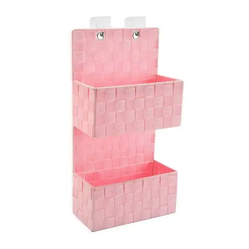 Organisateur de vetements a suspendre versa textile rose 115 x 48 x 22 cm_8954. Bienvenue sur DIAYTAR COTE D'IVOIRE - Où Choisir est un Voyage Sensoriel. Plongez dans notre catalogue et trouvez des produits qui éveillent vos sens et embellissent votre quotidien.