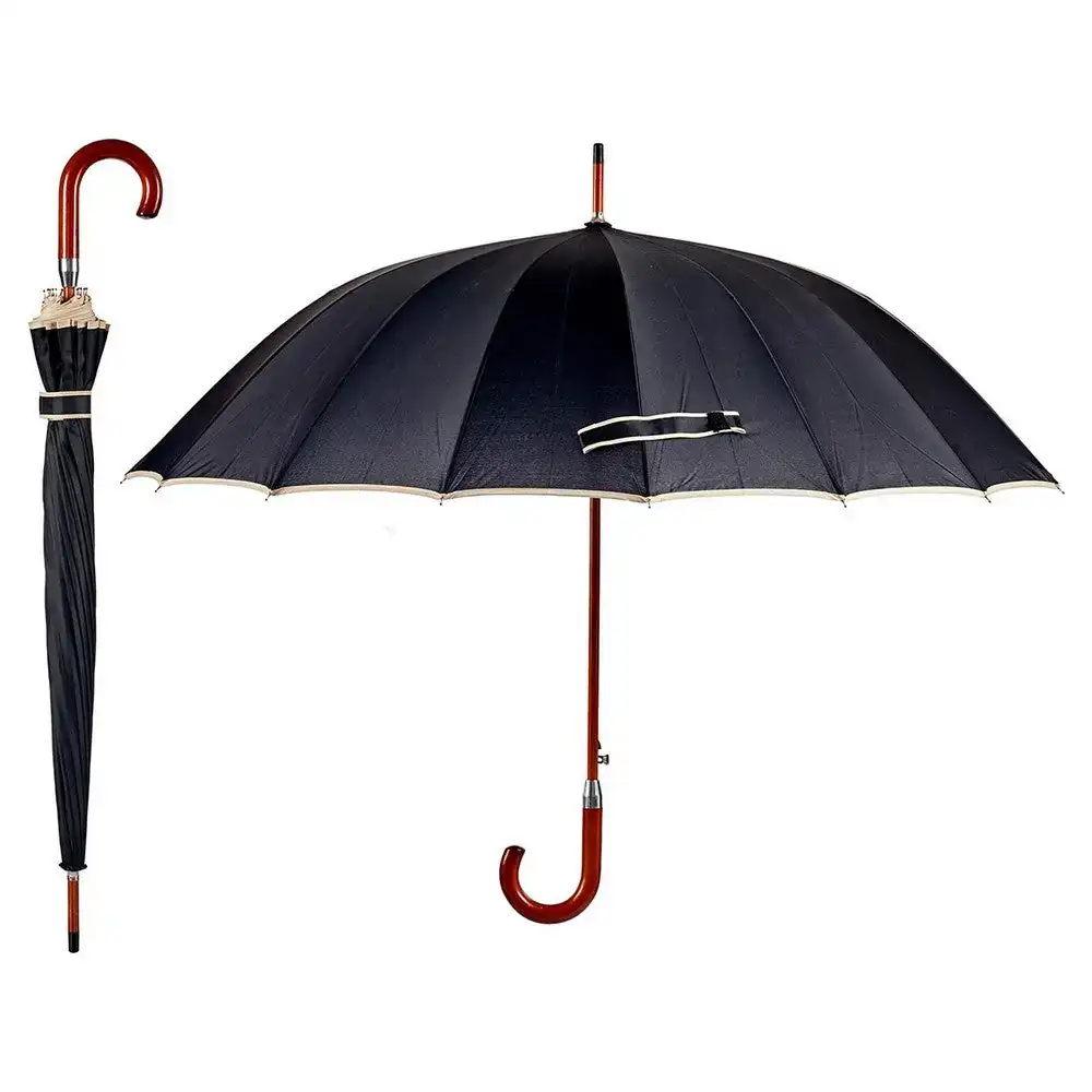 Parapluie en tissu metal noir 110 x 110 x 95 cm_6687. Bienvenue chez DIAYTAR COTE D'IVOIRE - Où le Shopping Devient un Plaisir. Découvrez notre boutique en ligne et trouvez des trésors qui égaieront chaque jour de votre vie.