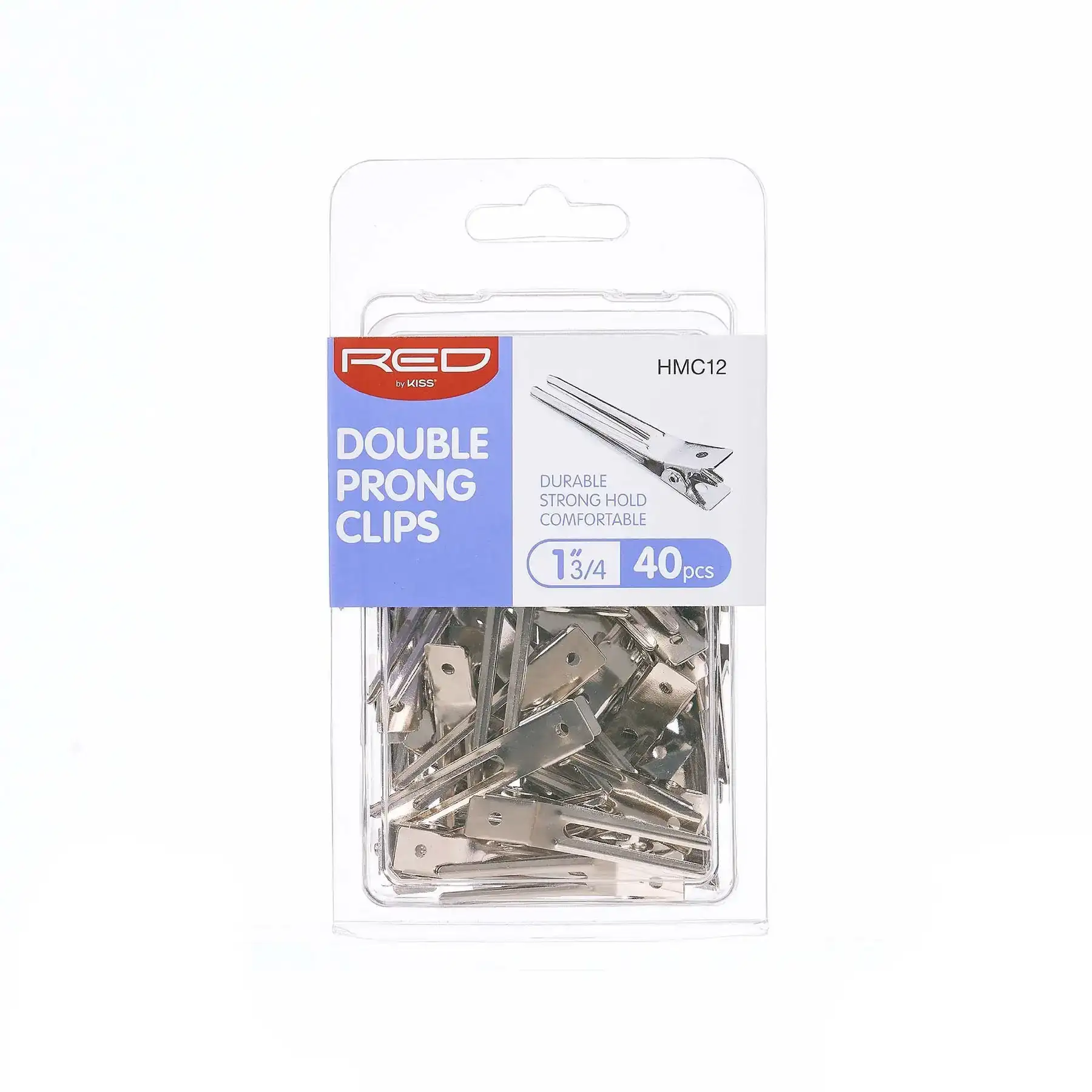 Red by kiss double prong clips 40pcs hmc12_4039. DIAYTAR COTE D'IVOIRE - L'Art de Choisir, l'Art de S'émerveiller. Explorez notre gamme de produits et laissez-vous émerveiller par des créations authentiques et des designs modernes.