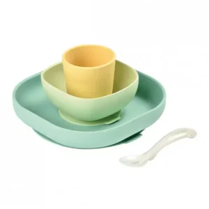 Set repas en silicone beaba 4 pieces jaune_5224. DIAYTAR COTE D'IVOIRE - Votre Destination pour un Shopping Unique. Parcourez notre catalogue et trouvez des articles qui vous inspirent et vous édifient.