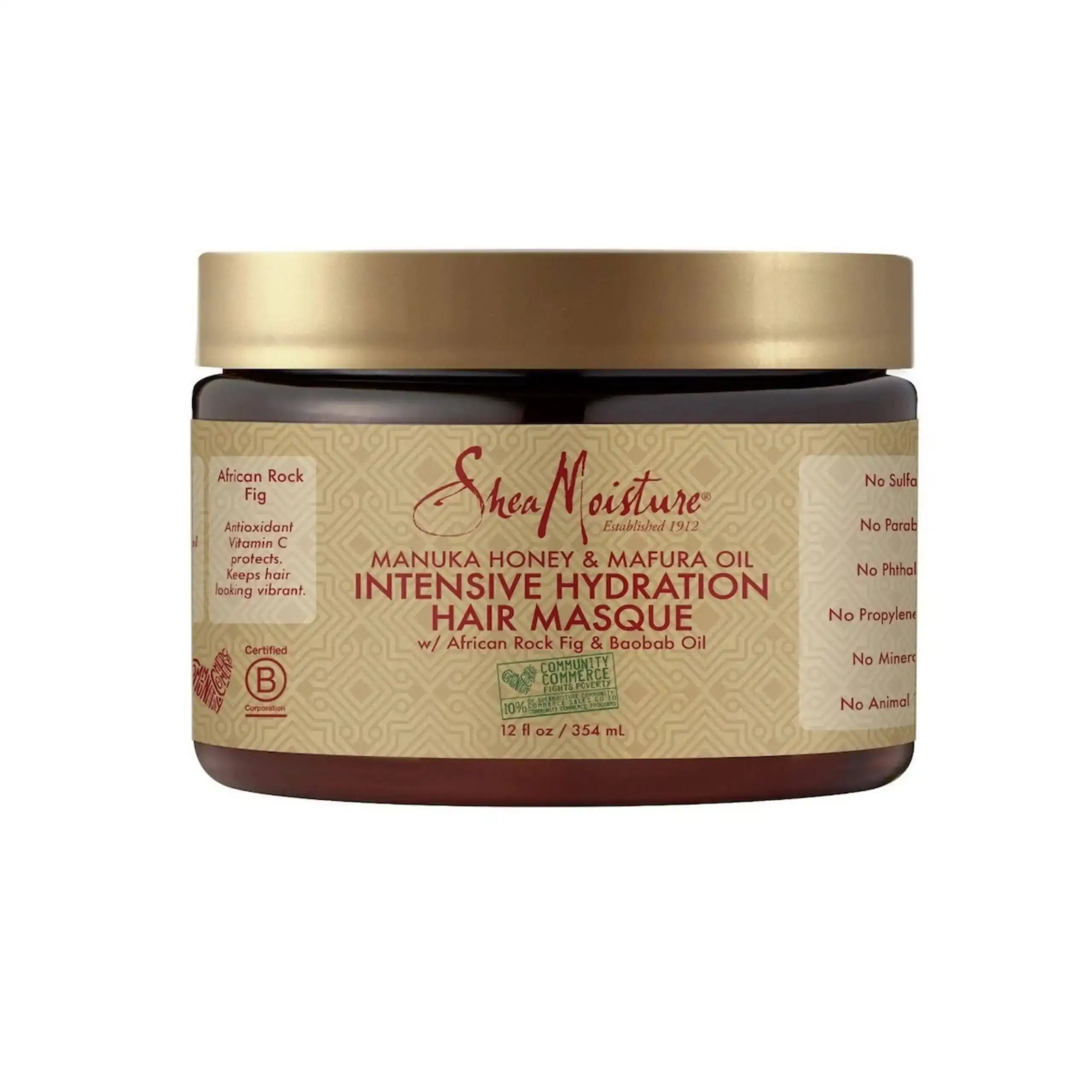 Shea moisture manuka honey mafura oil intensive hydrating hair masque 340 ml_8540. Bienvenue sur DIAYTAR COTE D'IVOIRE - Où l'Élégance Rencontrer la Tradition. Explorez notre gamme variée et trouvez des articles qui marient le chic moderne au charme ancestral.