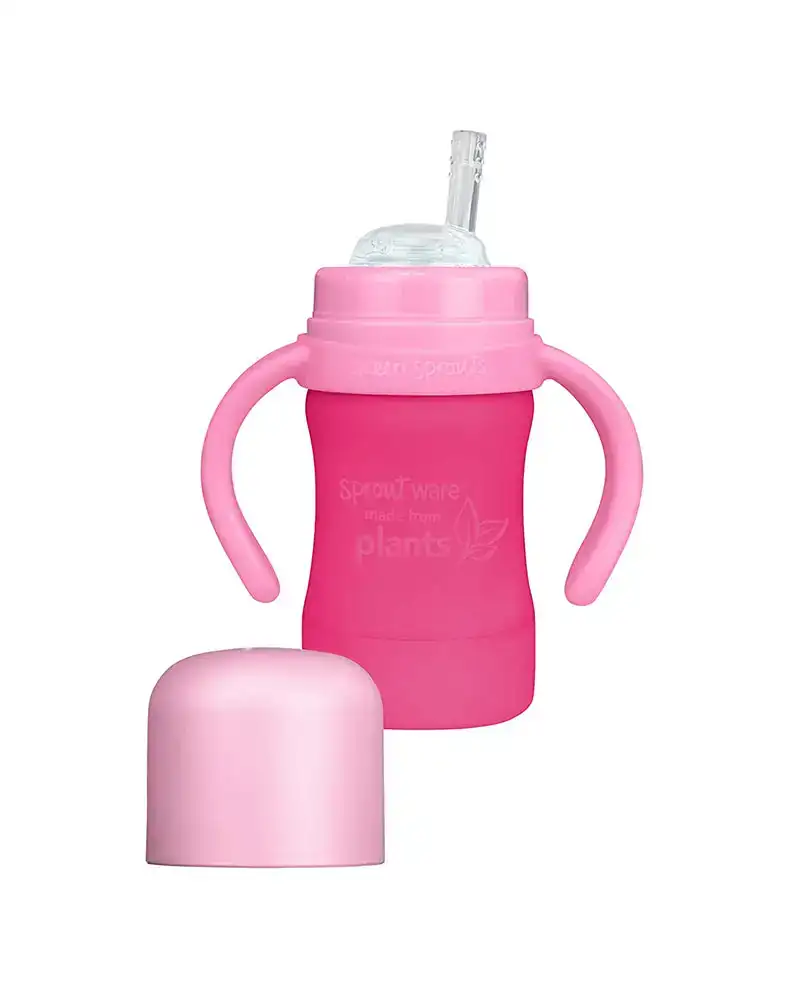 Tasse a bec avec paille rose green sprouts 177ml_7556. DIAYTAR COTE D'IVOIRE - L'Art du Shopping Sublime. Naviguez à travers notre catalogue et choisissez parmi des produits qui ajoutent une touche raffinée à votre vie quotidienne.
