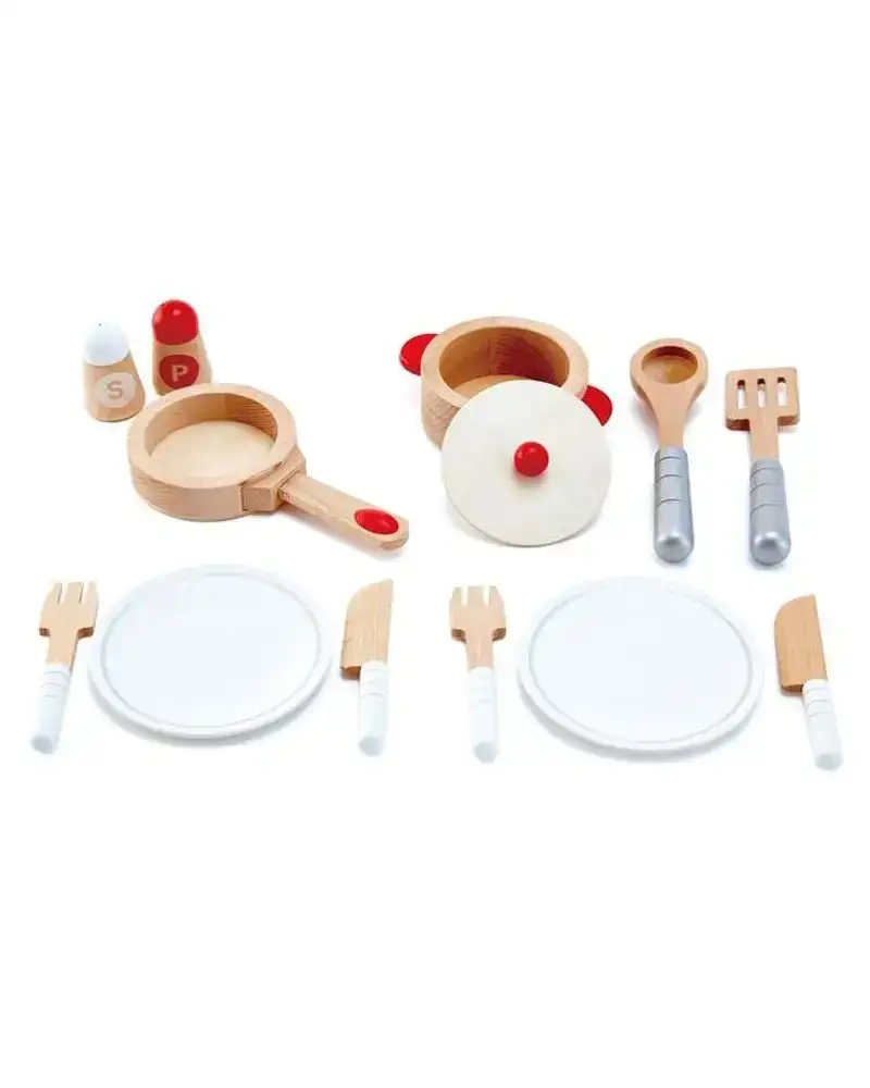 Hape set complet ustensiles en bois 3ans_7827. DIAYTAR COTE D'IVOIRE - Votre Destination Shopping de Confiance. Naviguez à travers notre boutique en ligne et profitez d'une sélection soigneusement choisie de produits qui répondent à toutes vos exigences.