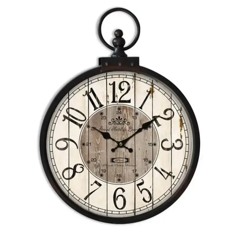 Horloge murale old versa metal 55 x 47 x 35 cm_1103. DIAYTAR COTE D'IVOIRE - Votre Pass vers la Découverte. Explorez notre boutique en ligne et plongez dans un voyage à travers des produits authentiques et contemporains, tous réunis sous un même toit.