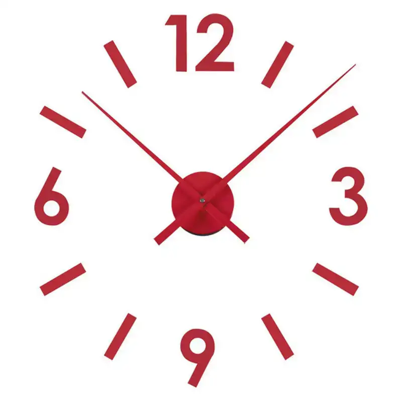 Horloge murale polypropylene rouge_4384. Bienvenue chez DIAYTAR COTE D'IVOIRE - Où Chaque Produit a son Histoire. Découvrez notre sélection unique et trouvez des articles qui racontent la richesse culturelle et artistique du Côte d'Ivoire.