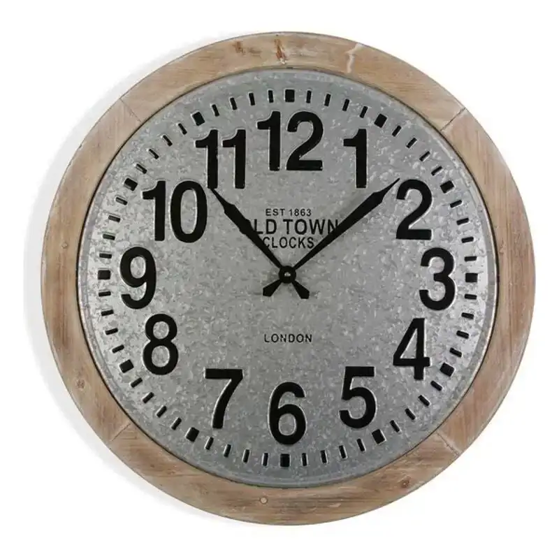 Horloge murale versa old town bois mdf 70 x 6 x 70 cm_6862. DIAYTAR COTE D'IVOIRE - Votre Destination Shopping de Choix. Explorez notre boutique en ligne et découvrez des trésors qui reflètent votre style et votre passion pour l'authenticité.