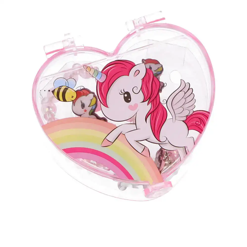 Kit bijoux coeur inca licorne 5 pcs_3569. DIAYTAR COTE D'IVOIRE - Votre Boutique en Ligne, Votre Histoire. Explorez notre sélection et découvrez des produits qui reflètent votre parcours et vos aspirations, un achat à la fois.