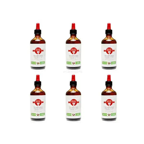 Lot 6 serum lotions capillaires croissance crazy pouss afro naturel_3981. Votre Destination de Choix: DIAYTAR COTE D'IVOIRE - Où l'Authenticité Rencontre la Commodité. Faites l'expérience de magasiner en ligne pour des articles qui incarnent la richesse culturelle et la modernité du Côte d'Ivoire.