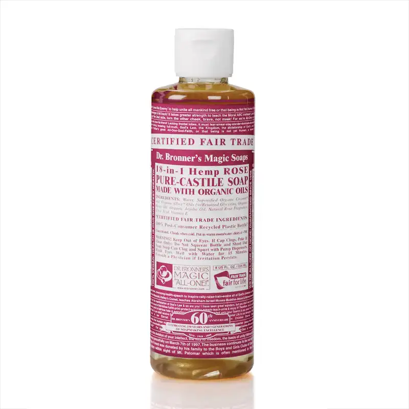 Savon liquide 18 en 1 a la rose de chanvre dr bronners_6760. Bienvenue sur DIAYTAR COTE D'IVOIRE - Où l'Authenticité Rencontre le Confort. Plongez dans notre univers de produits qui allient tradition et commodité pour répondre à vos besoins.