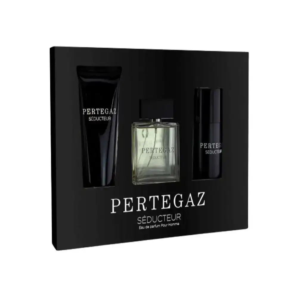 Set de parfum homme pertegaz seducteur 3 pcs_9710. DIAYTAR COTE D'IVOIRE - L'Art de Vivre le Shopping Inspiré. Parcourez notre catalogue et choisissez des produits qui reflètent votre passion pour la beauté et l'authenticité.