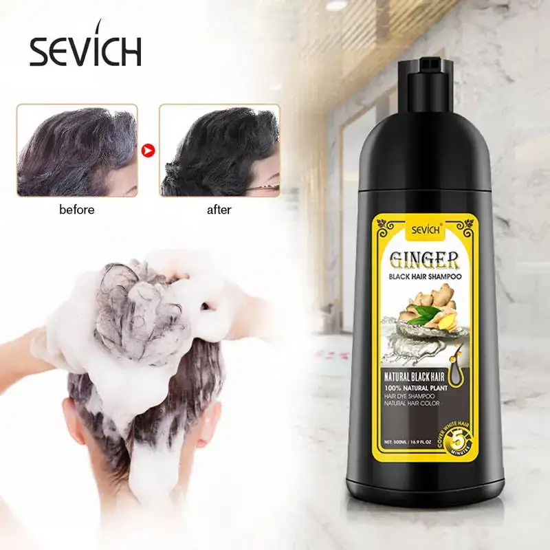 Shampoing permanent noir colorant au gingembre couvre les cheveux gris_6956. DIAYTAR COTE D'IVOIRE - Où Choisir Devient une Expression de Soi. Découvrez notre boutique en ligne et trouvez des articles qui révèlent votre personnalité et votre style.