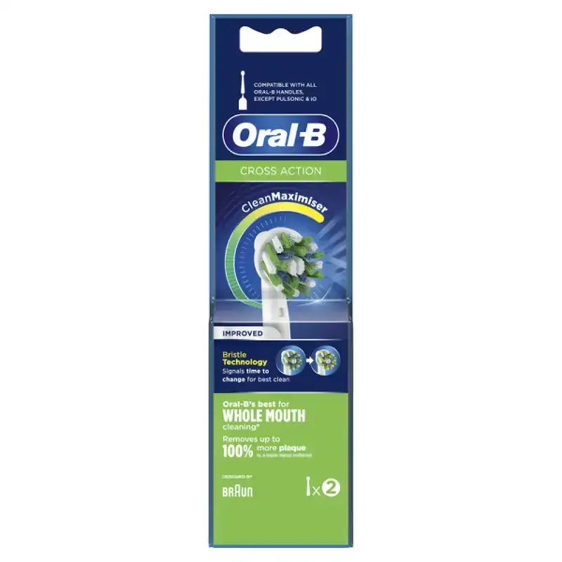 Tete de rechange cross action oral b 2 pieces_7585. DIAYTAR COTE D'IVOIRE - Là où les Possibilités sont Infinies. Parcourez nos catégories et laissez-vous séduire par des produits qui enrichiront votre quotidien, du pratique à l'esthétique.