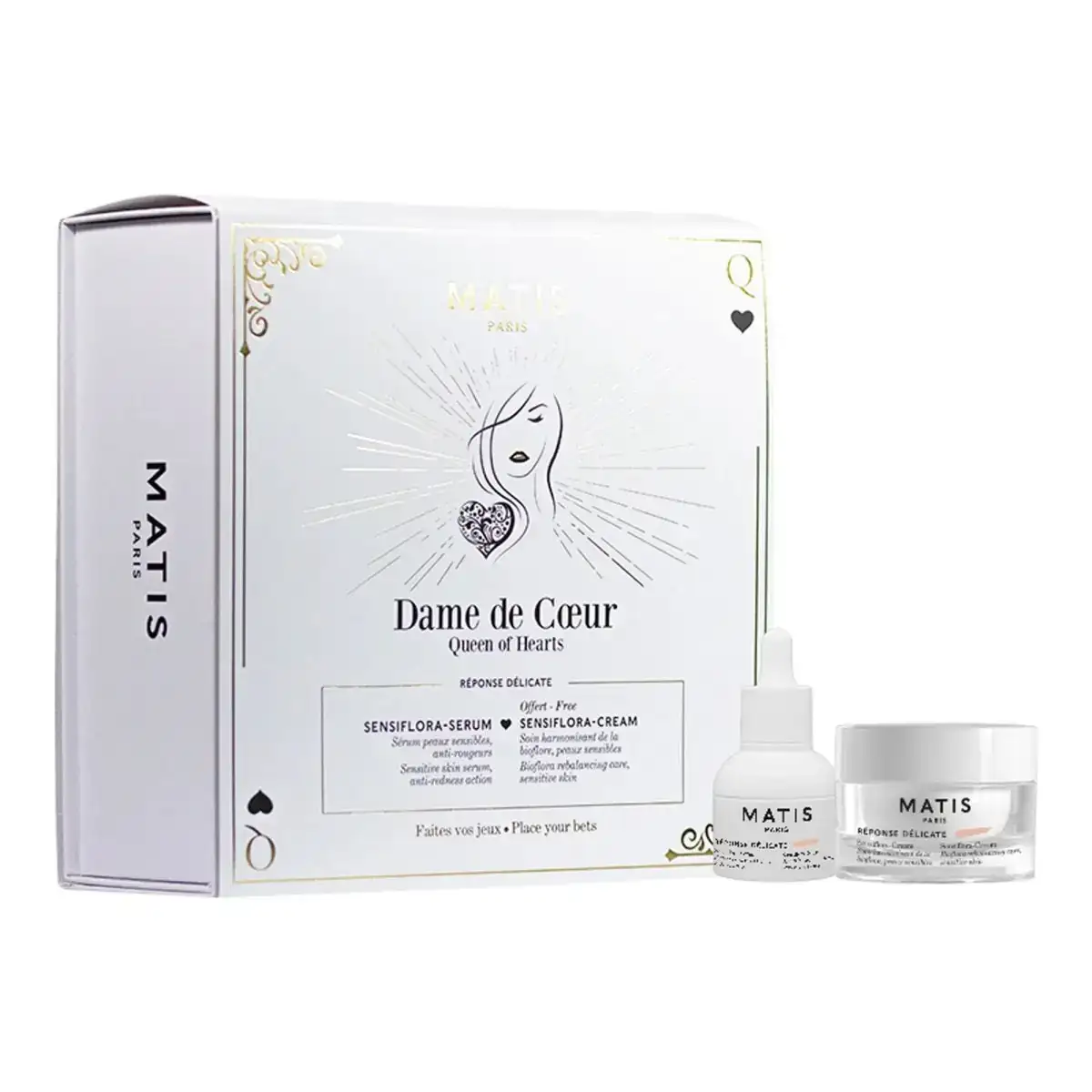 Visage matis coffret dame de coeur sensiflora serumcreme_1703. DIAYTAR COTE D'IVOIRE - Où la Tradition Renouvelée Rencontre l'Innovation. Explorez notre gamme de produits qui fusionnent l'héritage culturel avec les besoins contemporains.