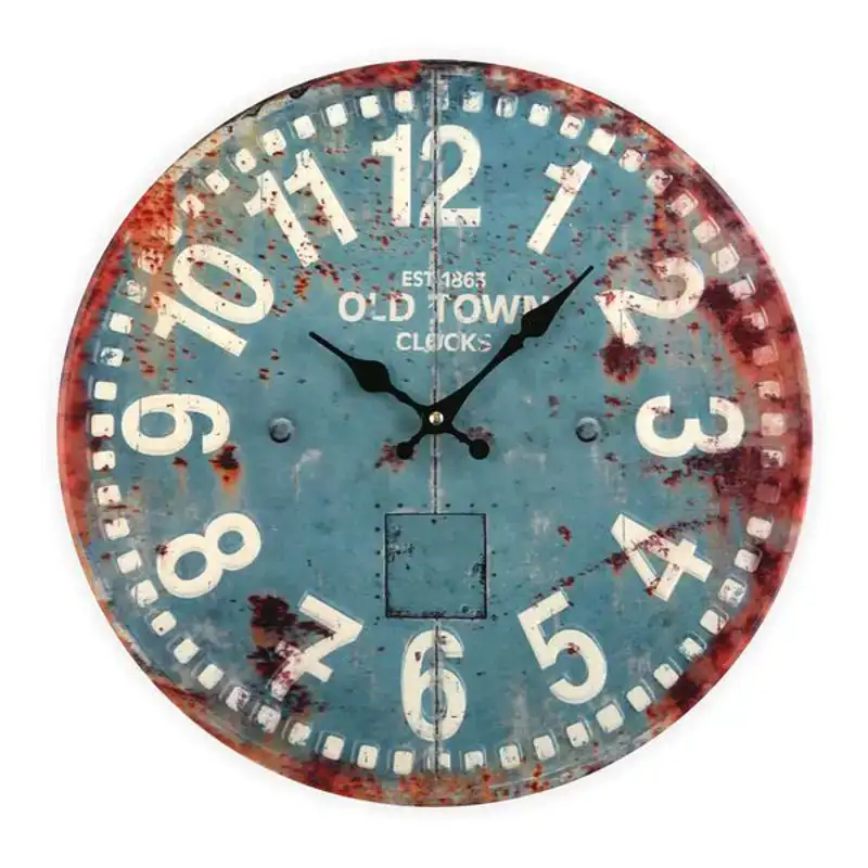 Horloge murale versa old town metal 4 x 40 x 40 cm_8900. DIAYTAR COTE D'IVOIRE - Votre Boutique en Ligne, Votre Identité. Naviguez à travers notre plateforme et choisissez des articles qui expriment qui vous êtes et ce que vous chérissez.
