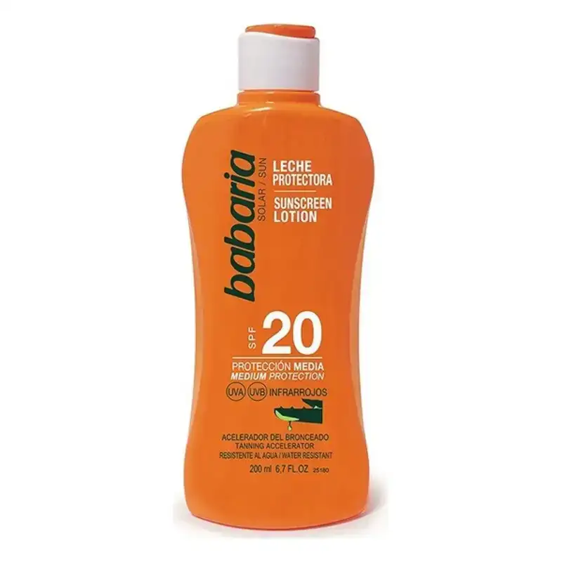 Lait solaire babaria f 20 aloe vera 200 ml_1608. Entrez dans le Monde de DIAYTAR COTE D'IVOIRE - Où Chaque Produit Raconte une Histoire Unique. Explorez notre sélection et laissez-vous transporter par des récits à travers les articles que vous choisissez.
