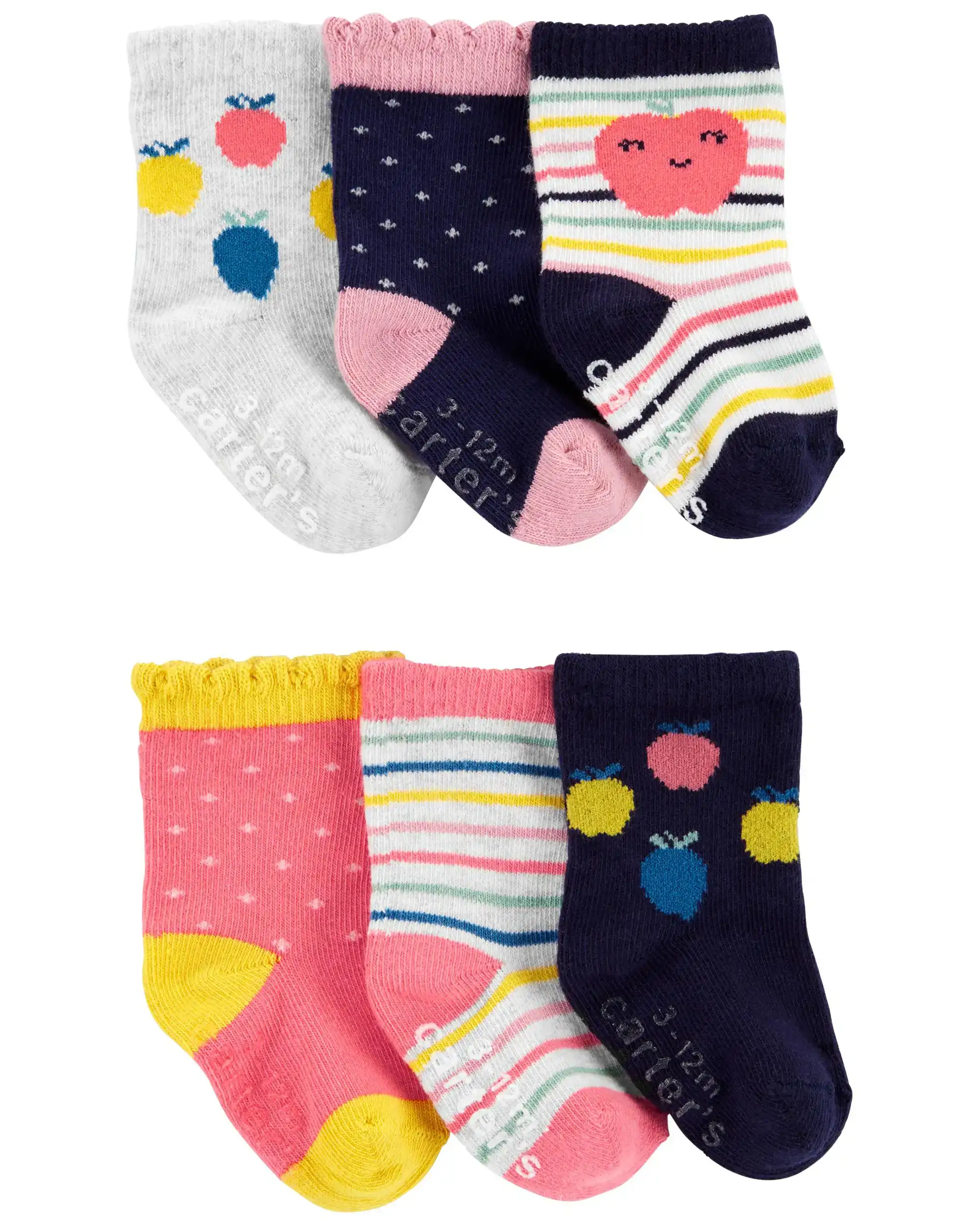 Lot de 6 chaussettes pomme_2134. Bienvenue sur DIAYTAR COTE D'IVOIRE - Où Choisir Rime avec Qualité. Explorez notre gamme diversifiée et découvrez des articles conçus pour répondre à vos attentes élevées.