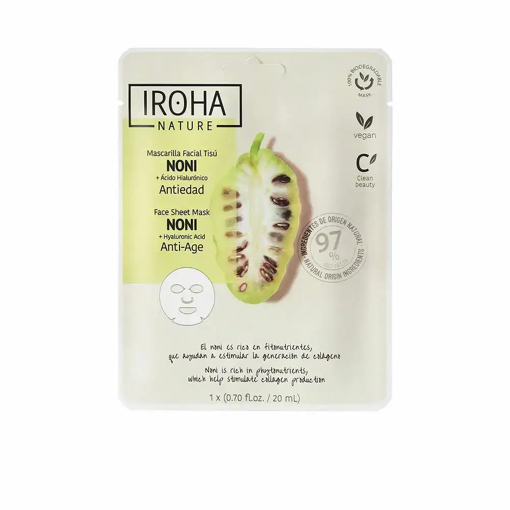 Masque hydratant anti age iroha noni acide hyaluronique 20 ml_3107. DIAYTAR COTE D'IVOIRE - Votre Destination de Shopping Authentique au Côte d'Ivoire. Plongez dans notre boutique en ligne pour découvrir des produits qui célèbrent la riche culture et l'artisanat du pays.