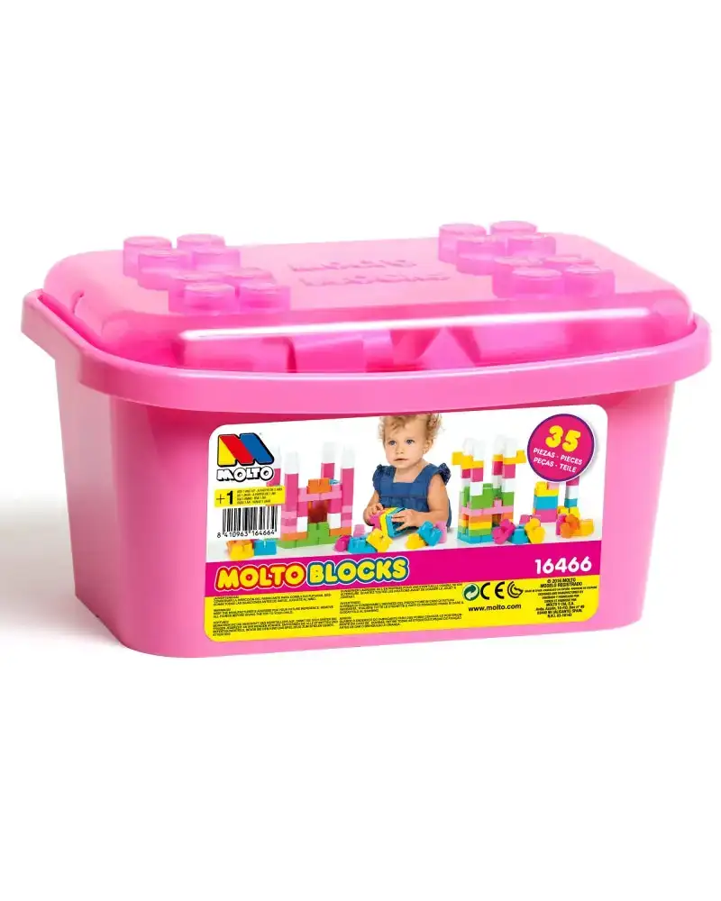 Molto boite de blocs 35 pcs rose_3264. DIAYTAR COTE D'IVOIRE - Votre Source de Découvertes Shopping. Découvrez des trésors dans notre boutique en ligne, allant des articles artisanaux aux innovations modernes.